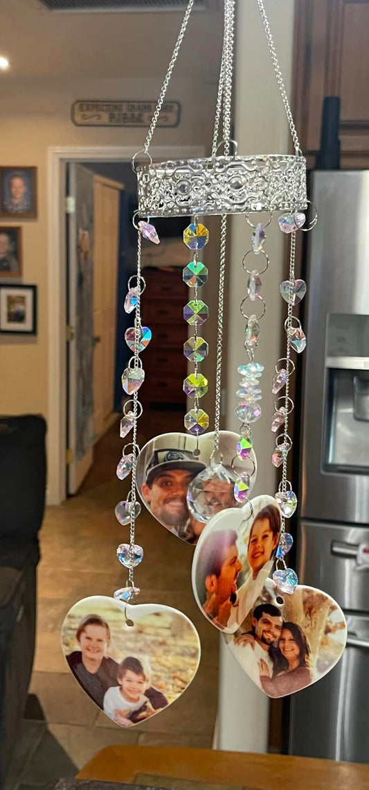 Personalized Picture Sun catcher chimes