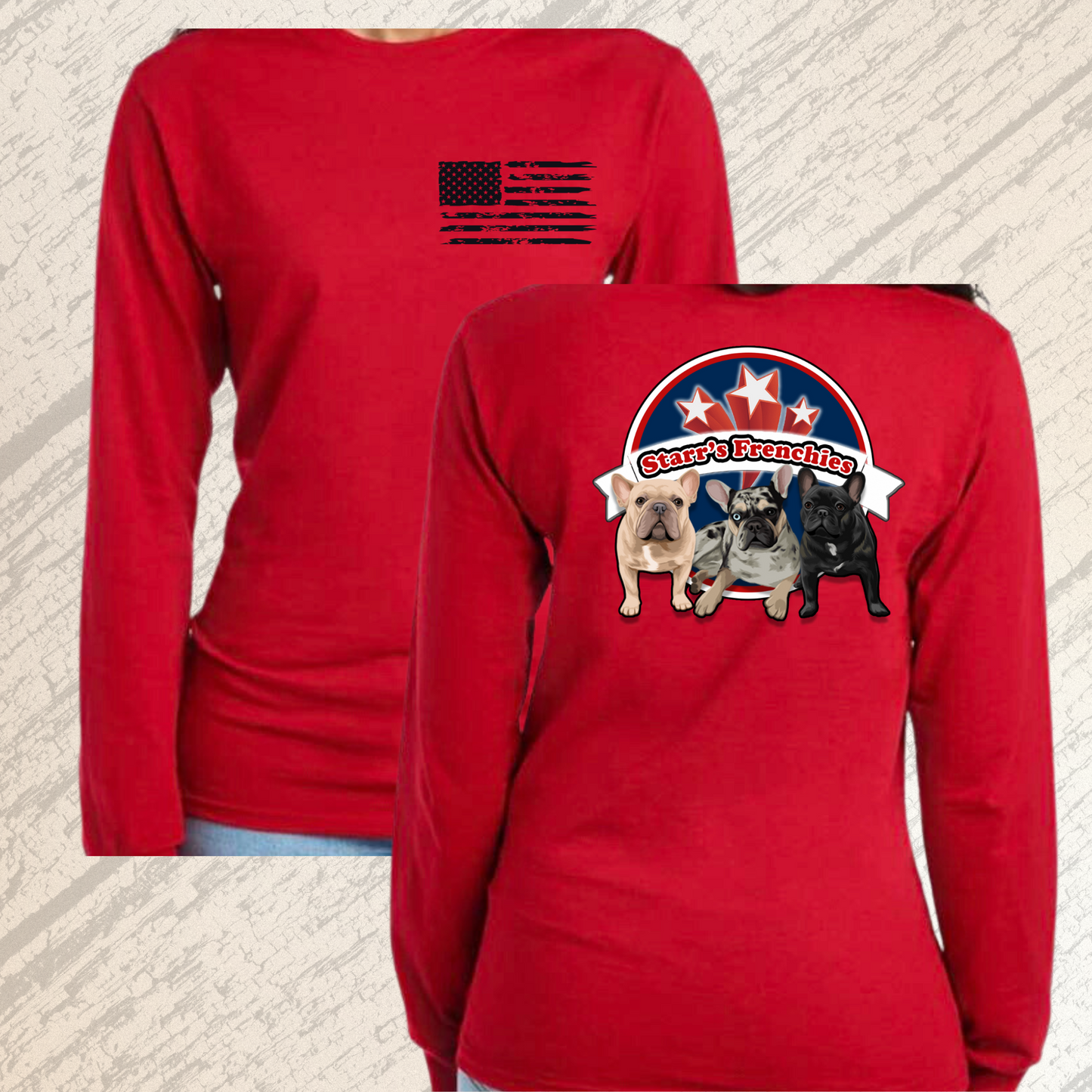 custom long sleeve tee shirt