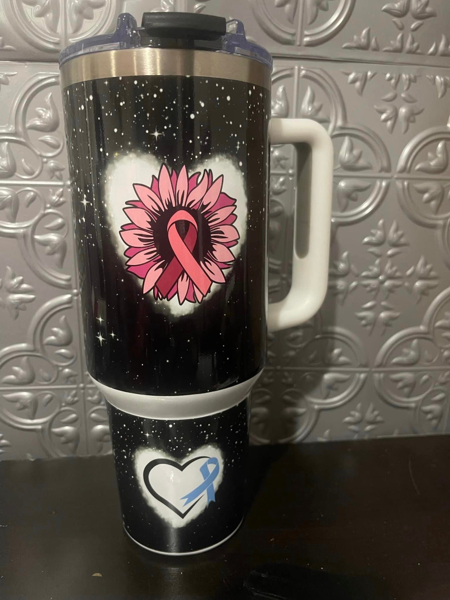 40 oz Personalized Cancer Awareness Tumbler