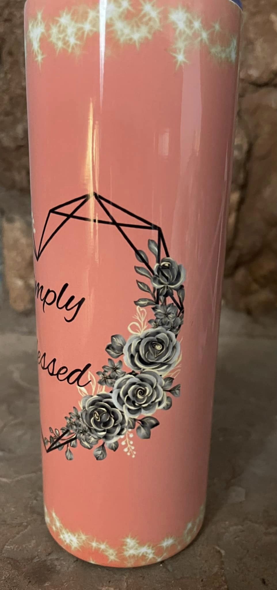 Simply blessed custom tumbler