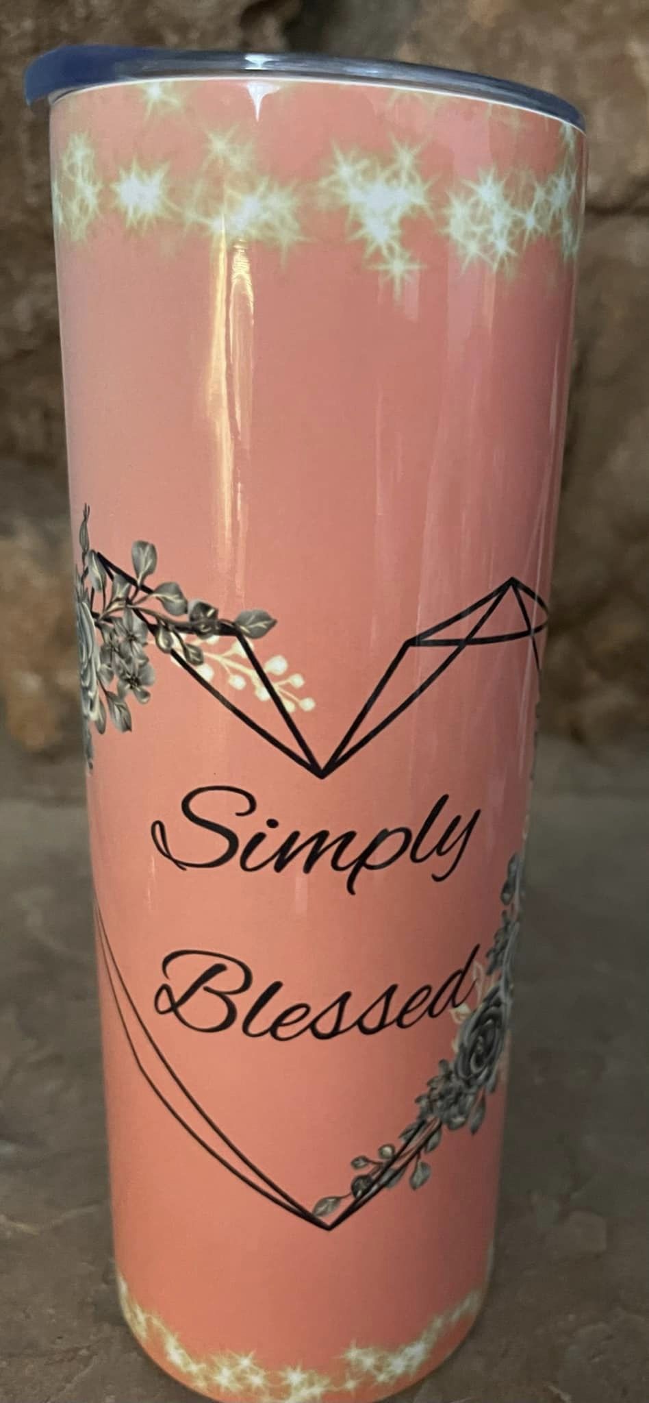 Simply blessed custom tumbler