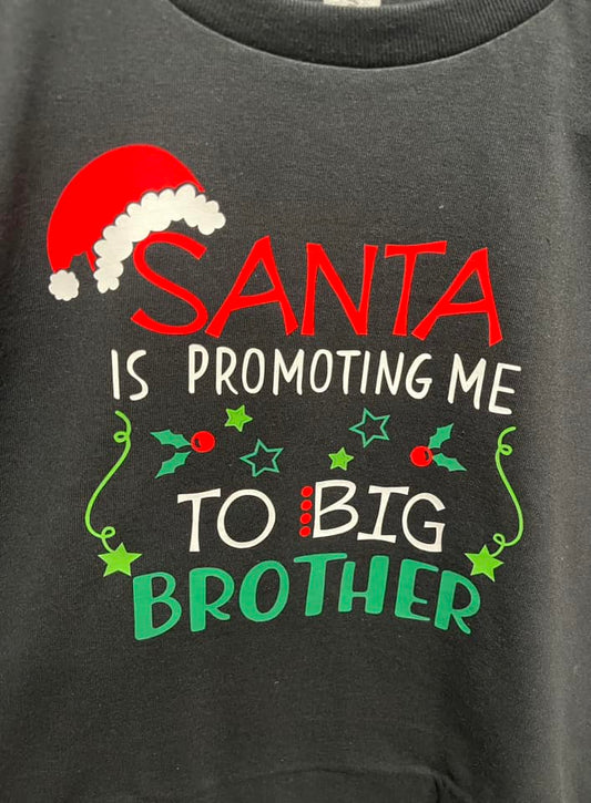 promoted to big brother tee shirt