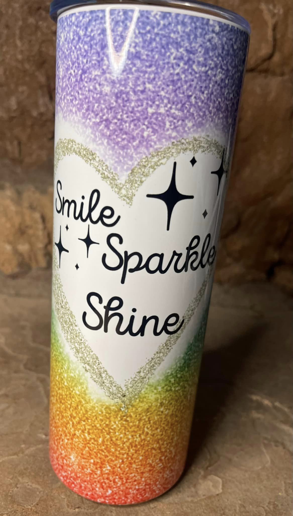 sparkles custom tumbler