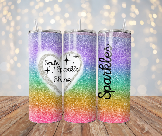 sparkles custom tumbler